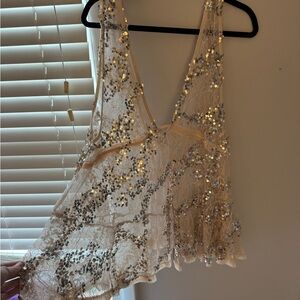 Free people sequin slip